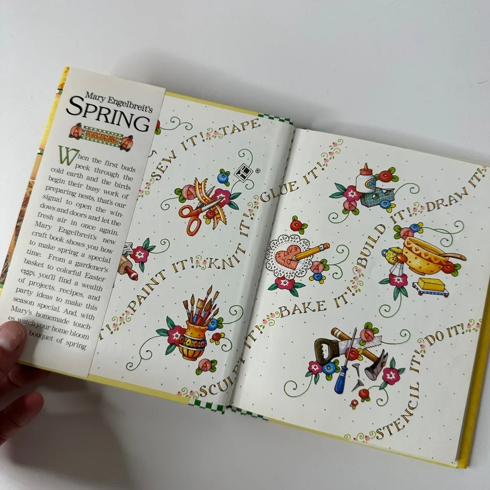 Mary Engelbreit Spring Craft Book & Communication Notecards Stationery Set